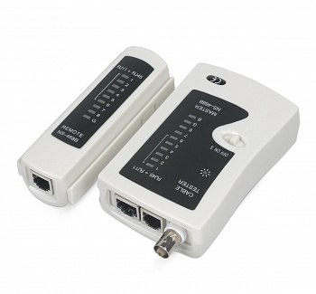 Cabeus CT-BNC-RJ45 Тестер для витой пары, коаксиала, телефона (кож.зам.чехол) (7020c)