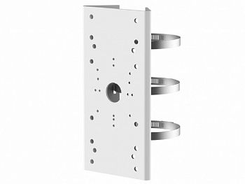 HiWatch DS-1275ZJ-SUS Крепление на столб, белое, нержавеющая сталь, 127×46×250мм
