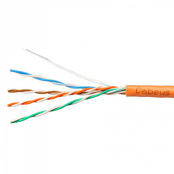 Cabeus UTP-4P-Cat.5e-SOLID-OR-100 Кабель витая пара UTP (U/UTP), категория 5e, 4 пары (24 AWG), одно