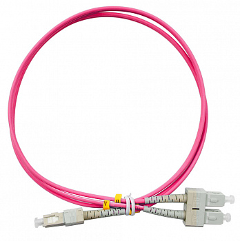 Cabeus FOP-50-OM4-SC-SC-3m Шнур оптический duplex SC-SC 50/125 mm OM4 3м LSZH