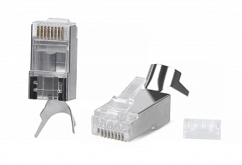 Cabeus 8P8C-SH-C6(1.35)-TWP Коннектор RJ-45(8P8C) под витую пару, категория 6, экранированный, униве